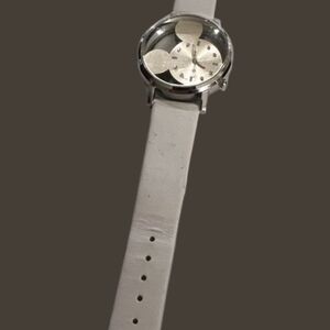 Fashion Watch~Silver and White Band~Watch~NEW